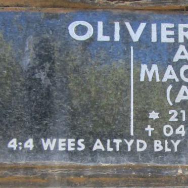 OLIVIER Anna Magdalena 1949-2012
