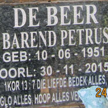 BEER Barend Petrus, de 1951-2015