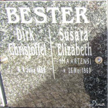 BESTER Dirk Christoffel 1960- &amp; Susara Elizabeth MAARTENS 1960-