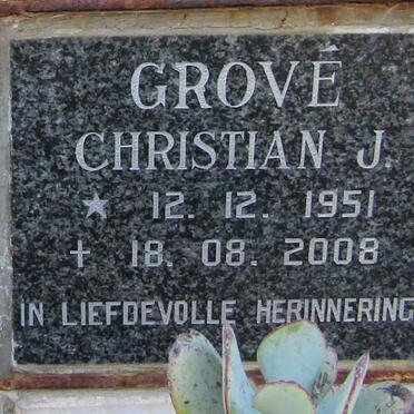 GROVE Christiaan J. 1951-2008
