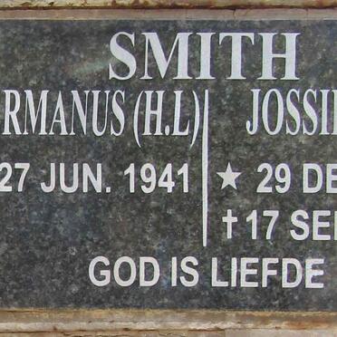 SMITH Hermanus H.L. 1941- &amp; Jossie A. J. 1942-2015