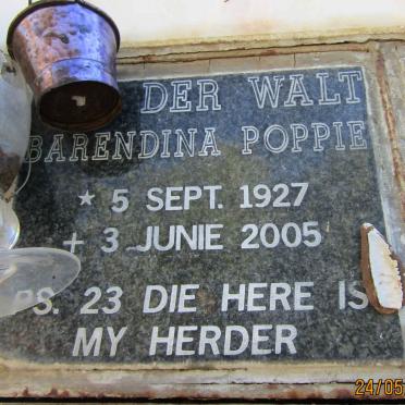 WALT Barendina, van der 1927-2005