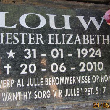 LOUW Hester Elizabeth 1924-2010
