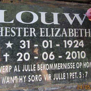 LOUW Hester Elizabeth 1924-2010