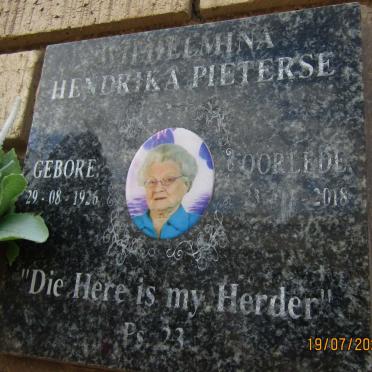 PIETERSE Wilhelmina Hendrika 1926-2018