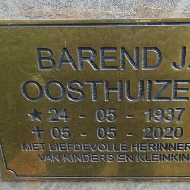 OOSTHUIZEN Barend J. 1937-2020