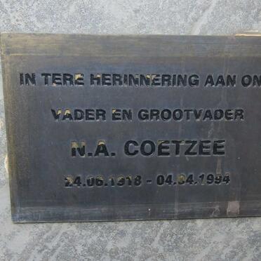 COETZEE N.A. 1918-1994