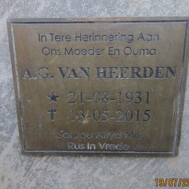 HEERDEN A.G., van 1931-2015
