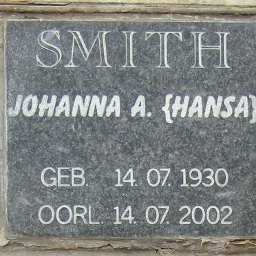 SMITH Johanna A. 1930-2002