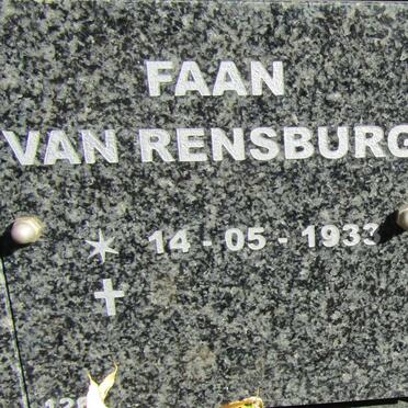 RENSBURG Faan, van 1933-