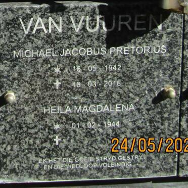 VUUREN Michael Jacobus Pretorius, van 1942-2016 &amp; Heila Magdalena 1944-