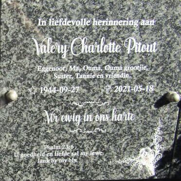 PITOUT Valery Charlotte 1944-2021