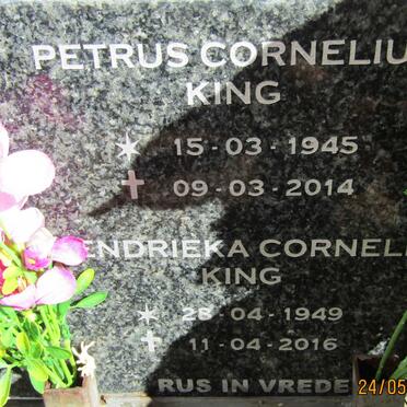 KING Petrus Cornelius 1945-2014 &amp; Hendrieka Cornelia 1949-2016