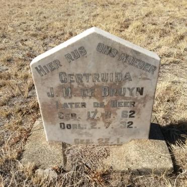 BEER Gertruida J.M., de nee DE BRUYN 1862-1932