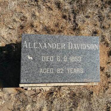 DAVIDSON Alexander -1853