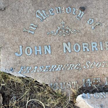 NORRIE John 1872-1899