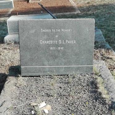 PAVER Charlotte S.L. 1871-1942