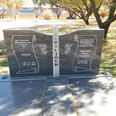 VILJOEN Marais 1915-2007 &amp; Dorothea Maria 1917-2005