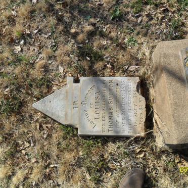 SUTTON Louisa 1825-1882