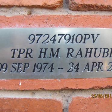 RAHUBE H.M. 1974-2000