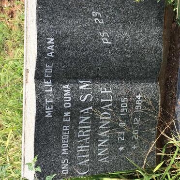ANNANDALE Catharina S.M. 1905-1984