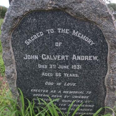 ANDREW John Calvert -1931