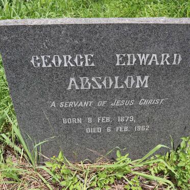ABSOLOM George Edward 1879-1962