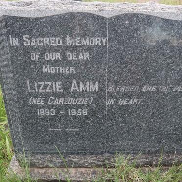 AMM Lizzie nee CARZOUZIE 1883-1959