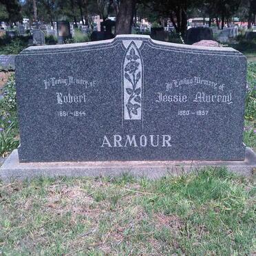 ARMOUR Robert 1881-1944 &amp; Jessie MURRAY 1880-1957
