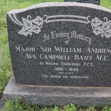 BART William Andrewes Ava Campbell 1880-1949