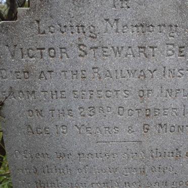 BEVAGE Victor Stewart -1918