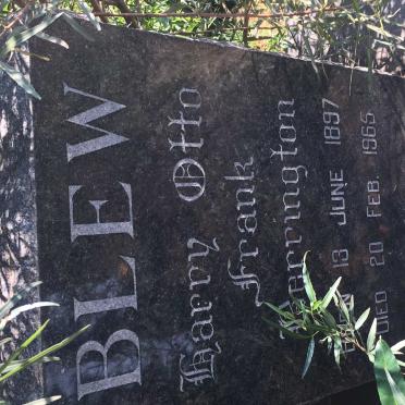 BLEW Harry Otto Frank Berrington 1897-1965