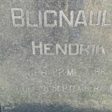 BLIGNAUT Hendrik 1898-1962