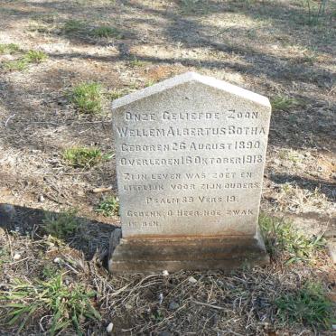 BOTHA Wellem Albertus 1890-1918