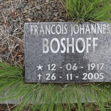 BOSHOFF Francois Johannes 1917-2005