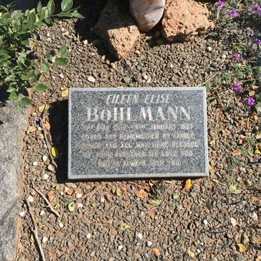 BOHLMANN George E.C. 1904-1966 &amp; Eileen Elise 1909-1997