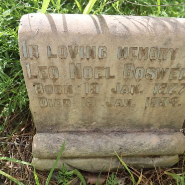 BOSWELL Leo Noel 1927-1934