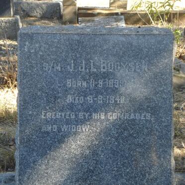 BOOYSEN J.J.L. 1899-1940