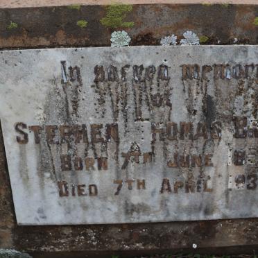 BROWN Stephen Thomas 1859-1934