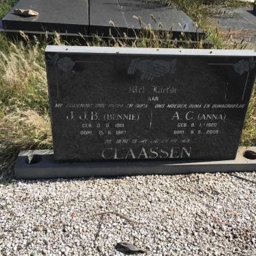 CLAASSEN J.J.B. 1901-1967 &amp; A.C. 1920-2009