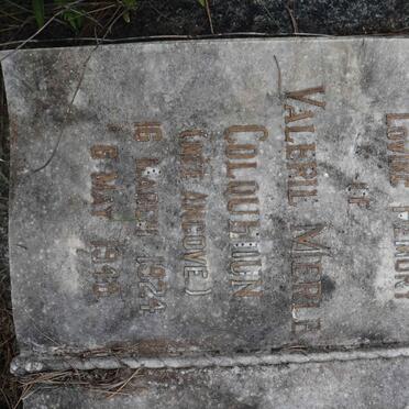 COLQUHOUN Valerie Merle nee ANCOVE 1924-1948