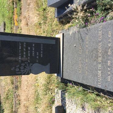 CLOETE Kempen 1911-19?? &amp; Elizabeth Hermina 1915-1984
