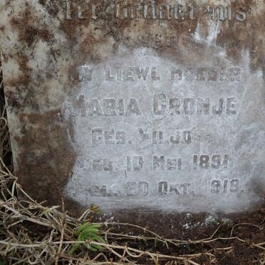 CRONJE Maria nee VILJOEN 1891-1918