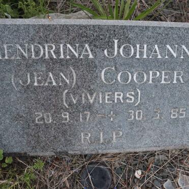 COOPER Hendrina Johanna nee VIVIERS 1917-1985