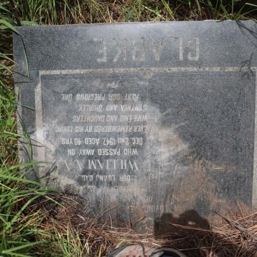 CLARKE William A.A. -1947