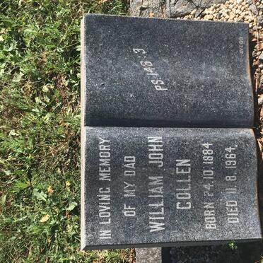 COLLEN William John 1884-1964
