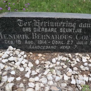 COETZEE Hendrik Bernardus 1914-1929