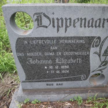DIPPENAAR Johanna Elizabeth 1890-1924