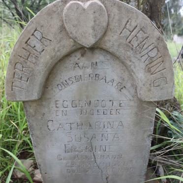 ERSKINE Catharina Susana nee ACKERMANN 1920-1940