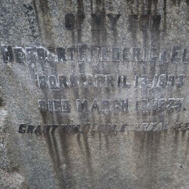 ELEY Herbert Frederick 1893-1925